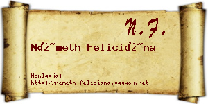 Németh Feliciána névjegykártya